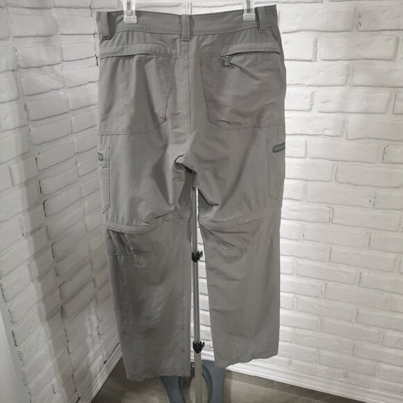 L.L. Bean Men's Size 32/32 Grey Straight Legs Zip Off Pants - Picture 2 of 16